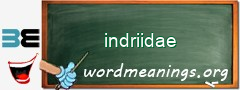 WordMeaning blackboard for indriidae